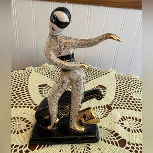 Vintage Lefton  harlequin dancer